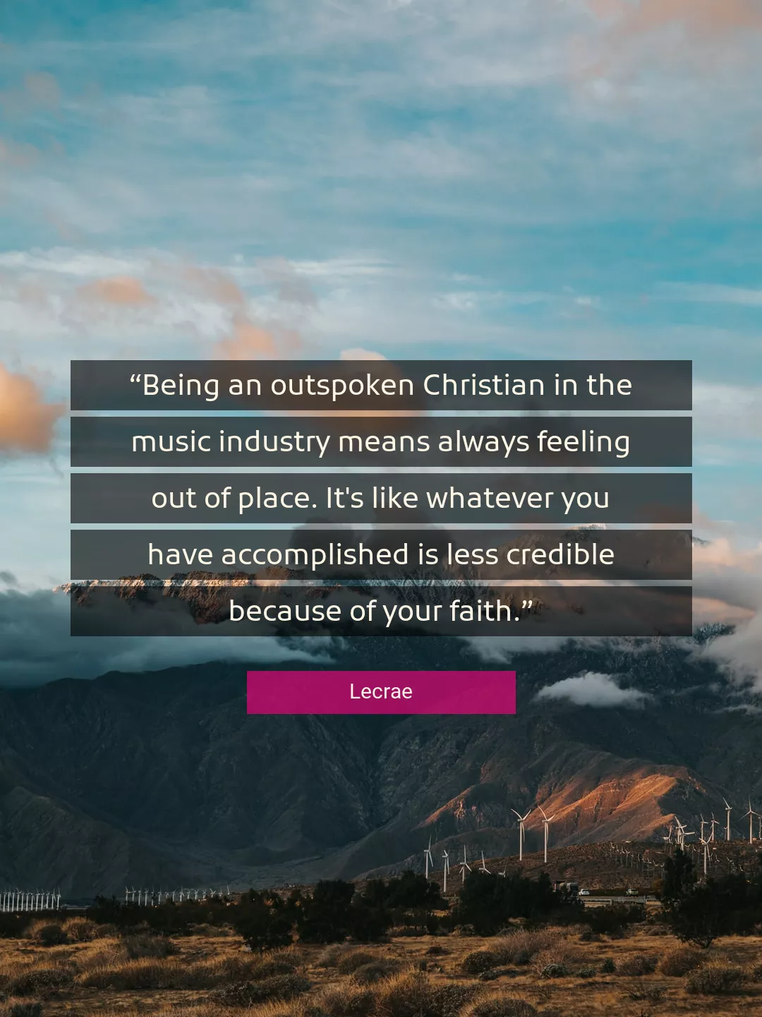 Quote About Faith By Lecrae