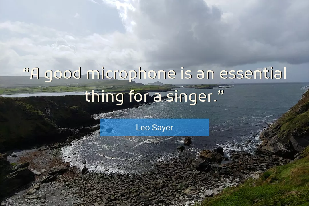Quote About Good By Leo Sayer