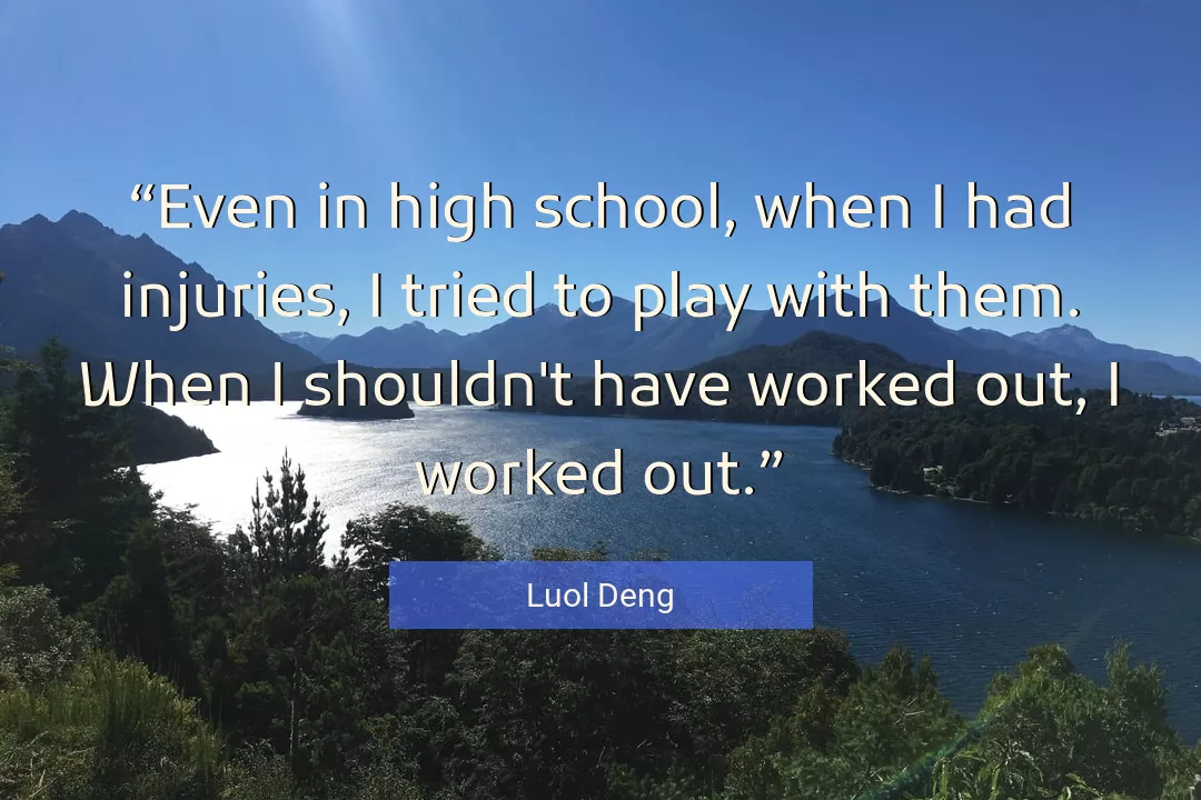 Quote About School By Luol Deng