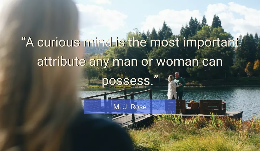 Quote About Man By M. J. Rose