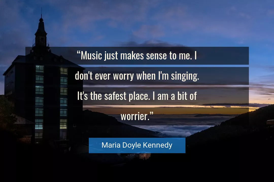 Quote About Me By Maria Doyle Kennedy