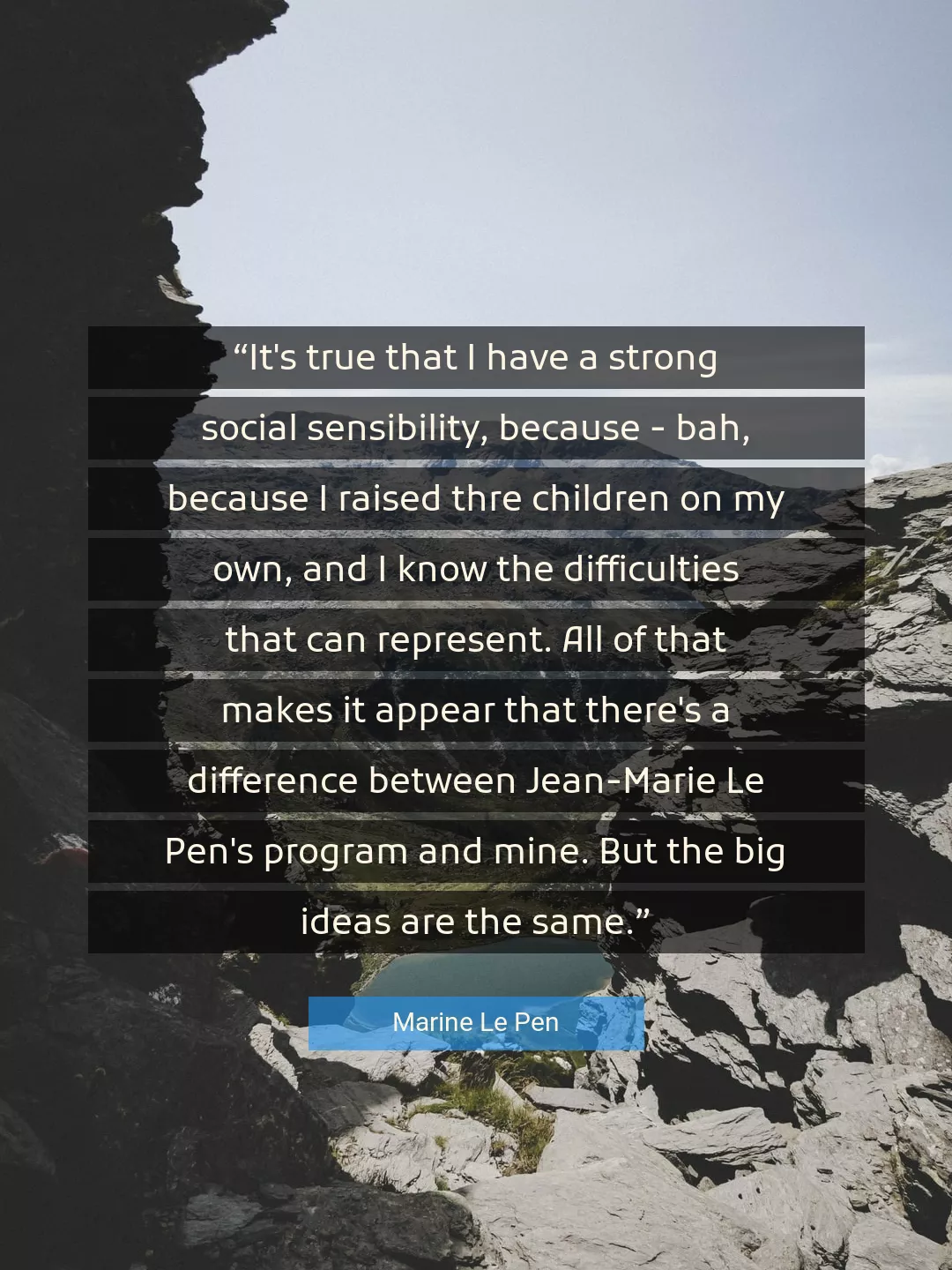 Quote About Pen By Marine Le Pen