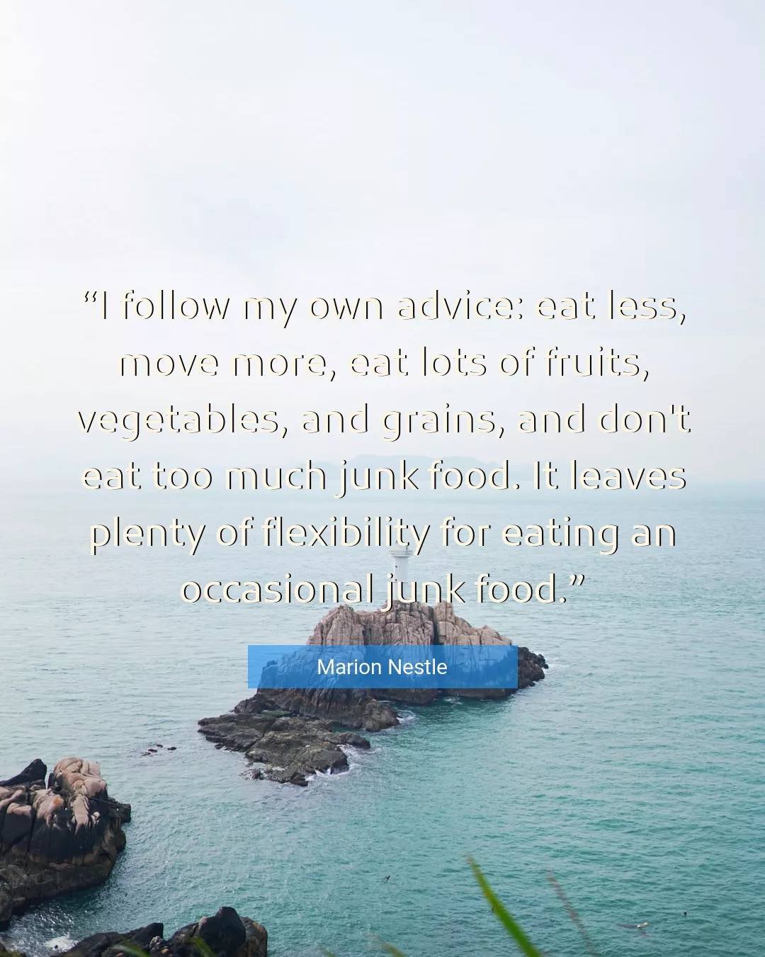 Quote About Food By Marion Nestle