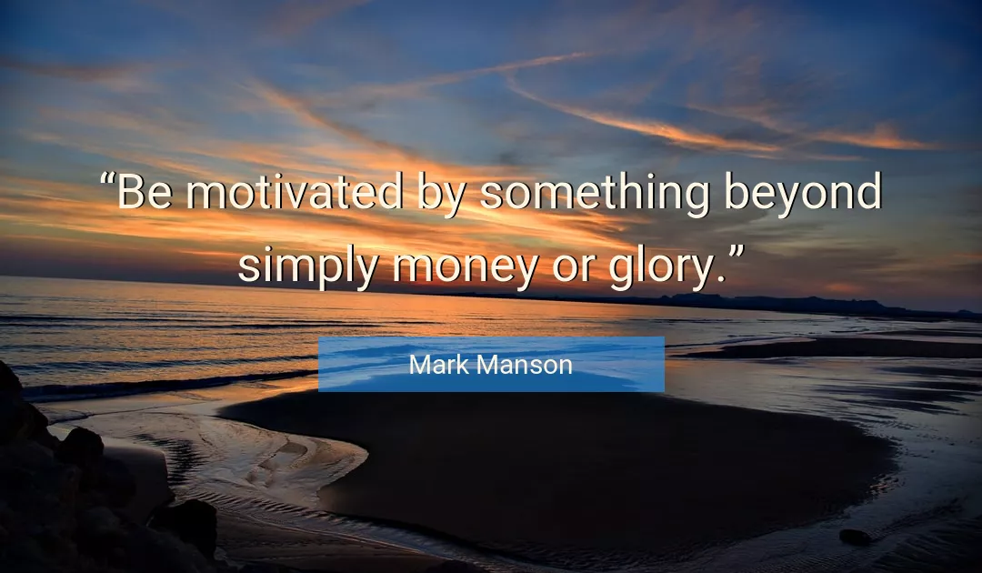 Quote About Money By Mark Manson
