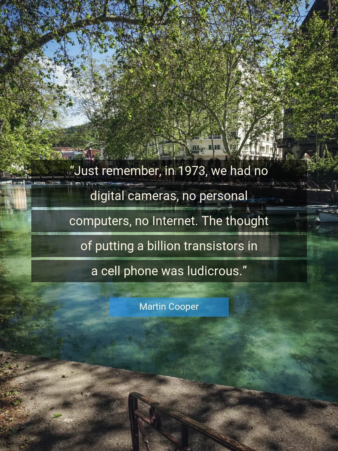 Quote About Internet By Martin Cooper
