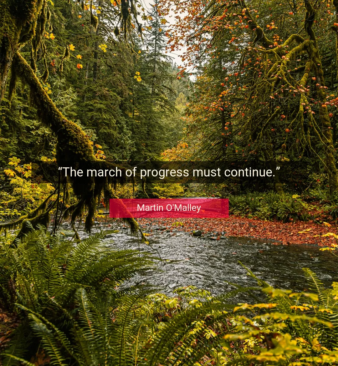 Quote About Progress By Martin O'Malley