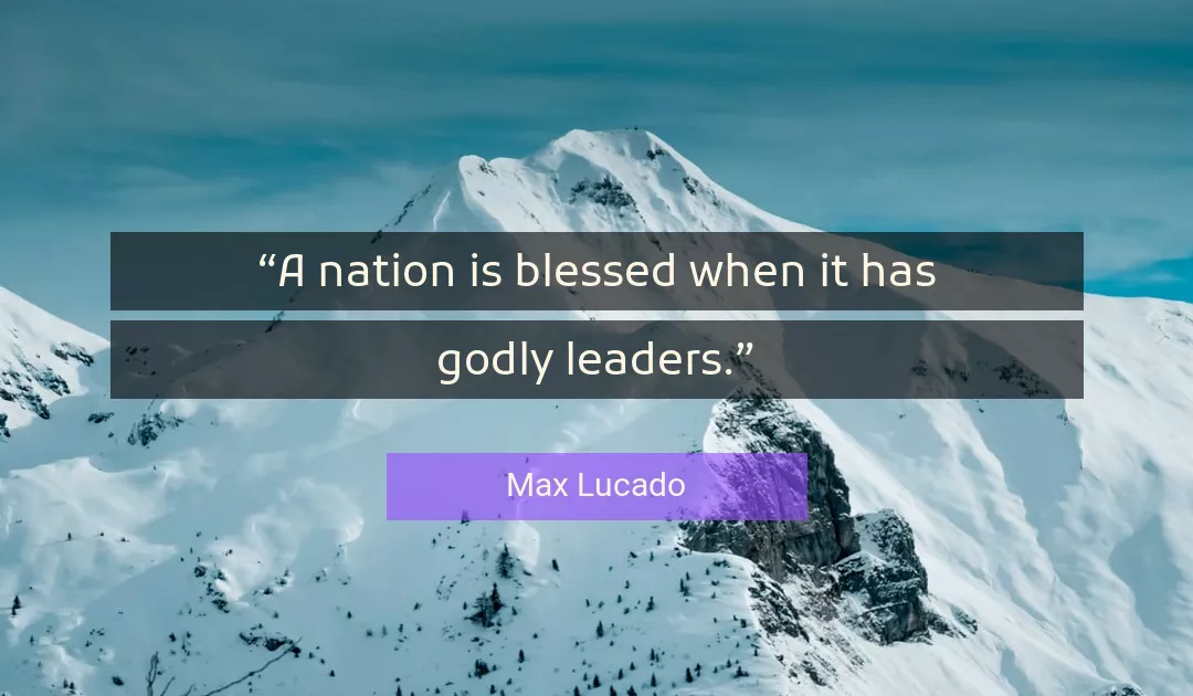 Quote About Blessed By Max Lucado