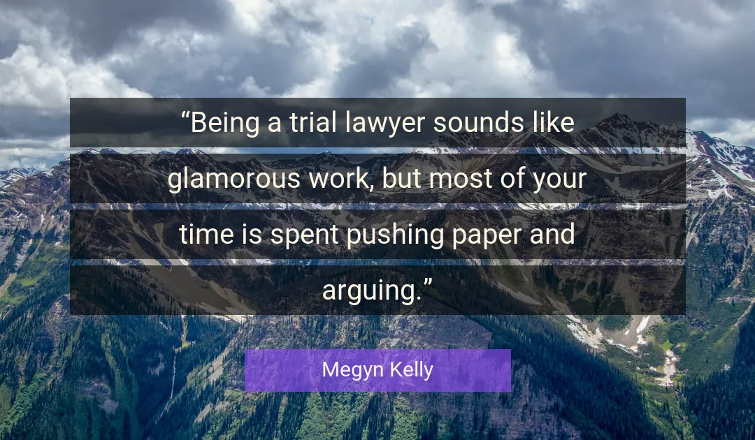 Quote About Work By Megyn Kelly