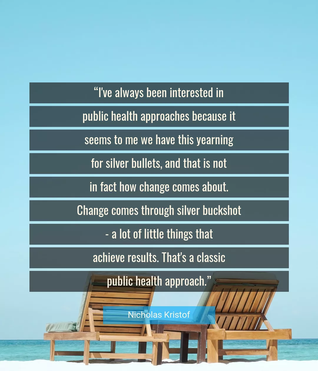 Quote About Change By Nicholas Kristof