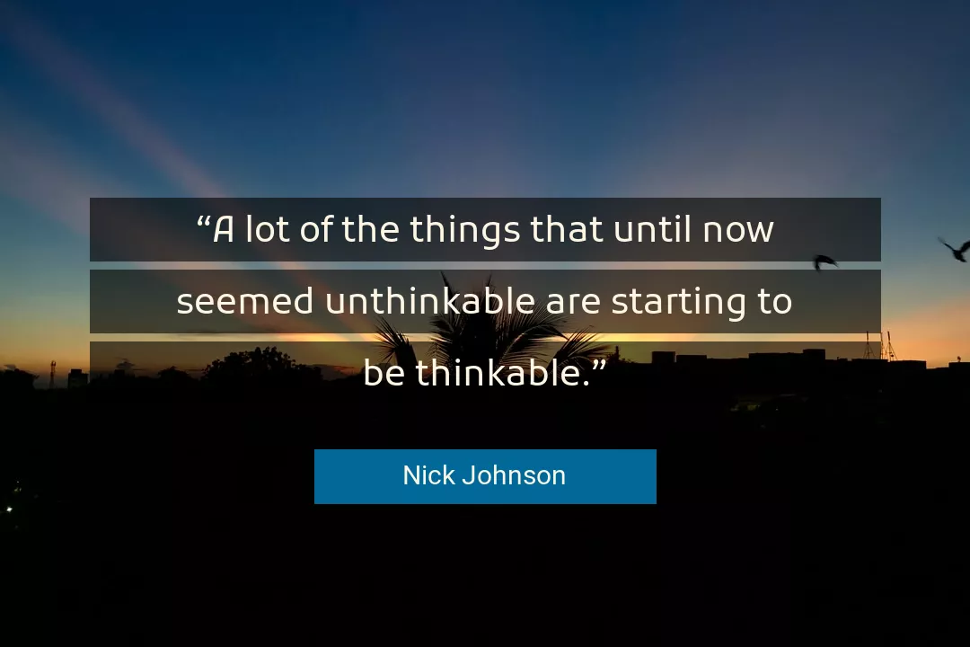 Quote About Things By Nick Johnson