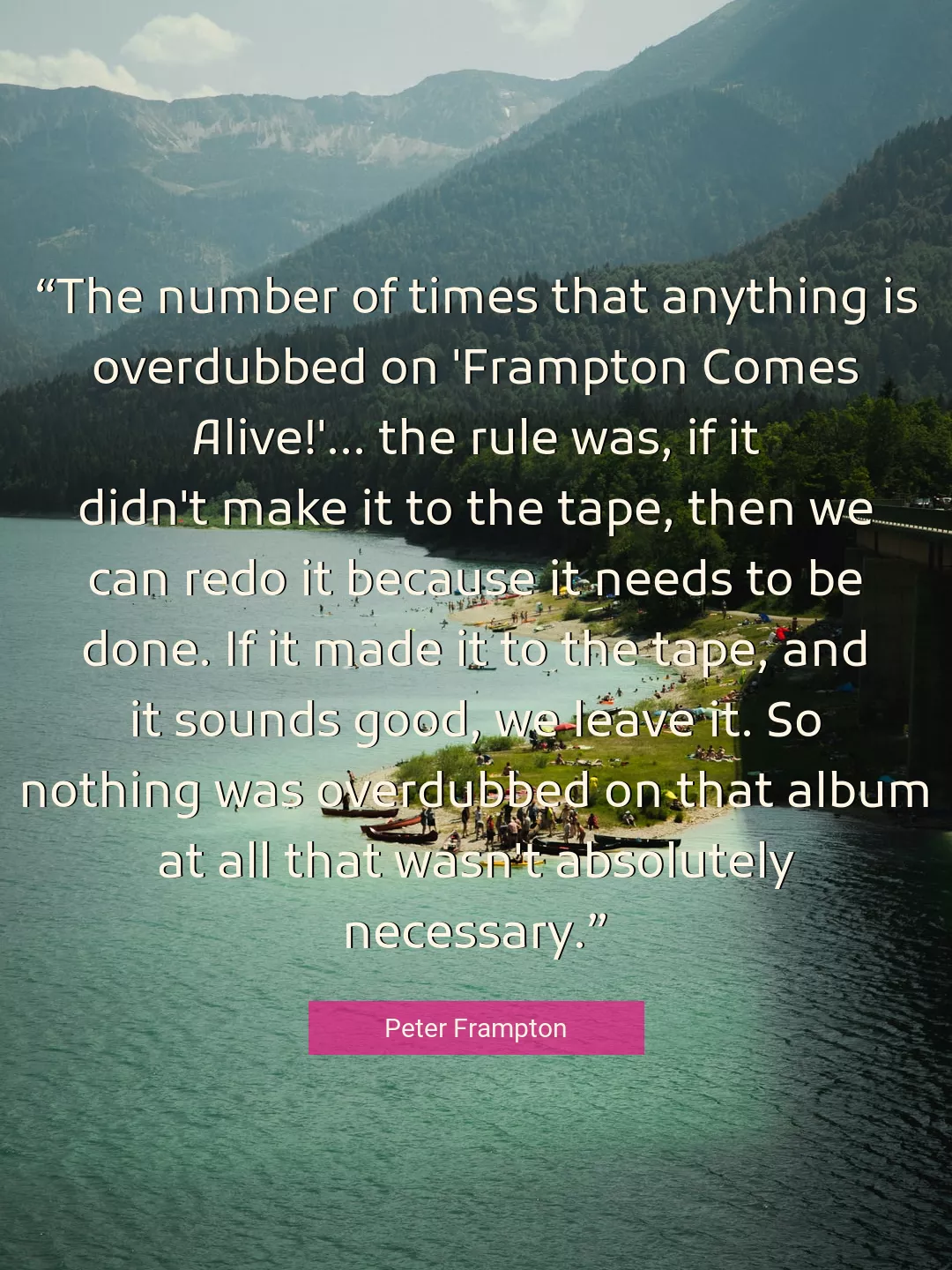 Quote About Good By Peter Frampton