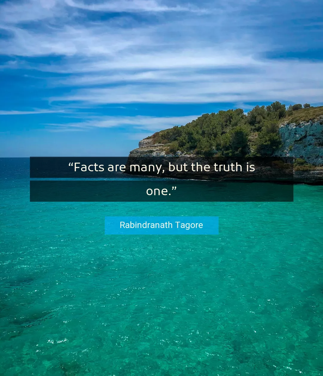 Quote About Truth By Rabindranath Tagore