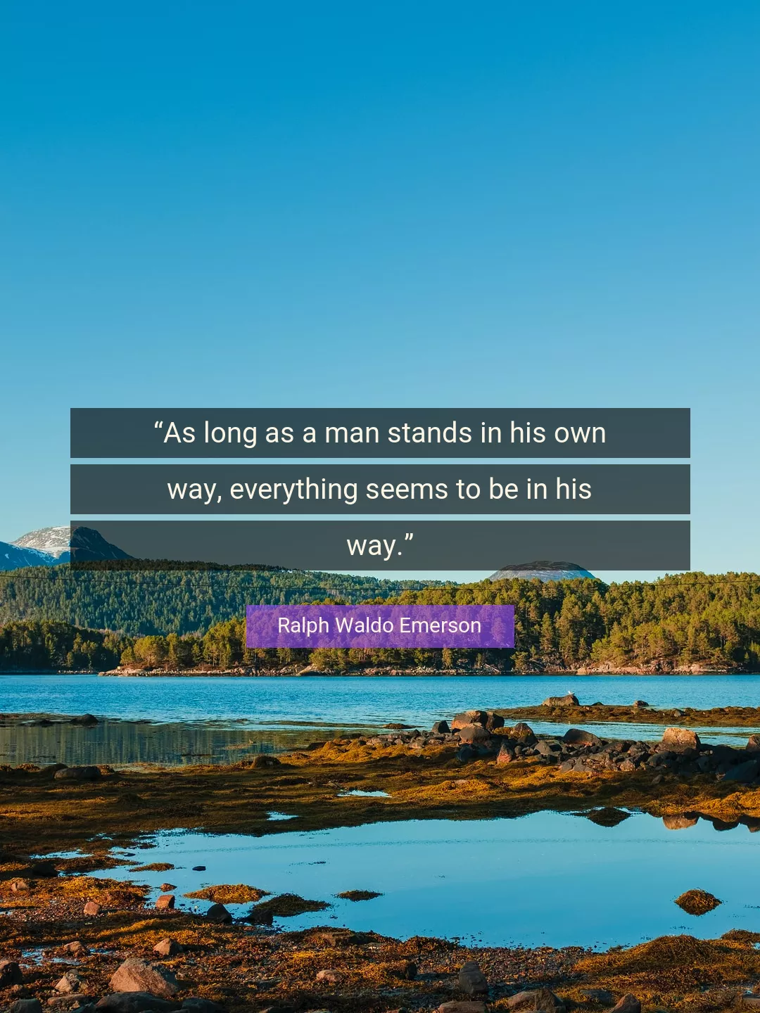 Quote About Man By Ralph Waldo Emerson
