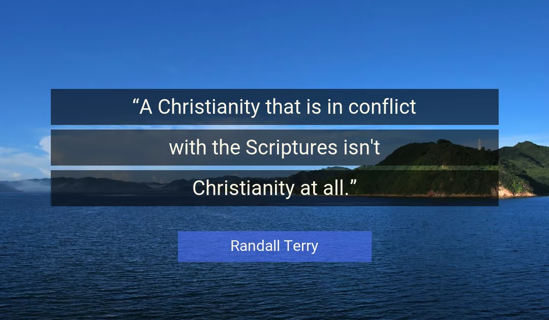 Quote About Conflict By Randall Terry