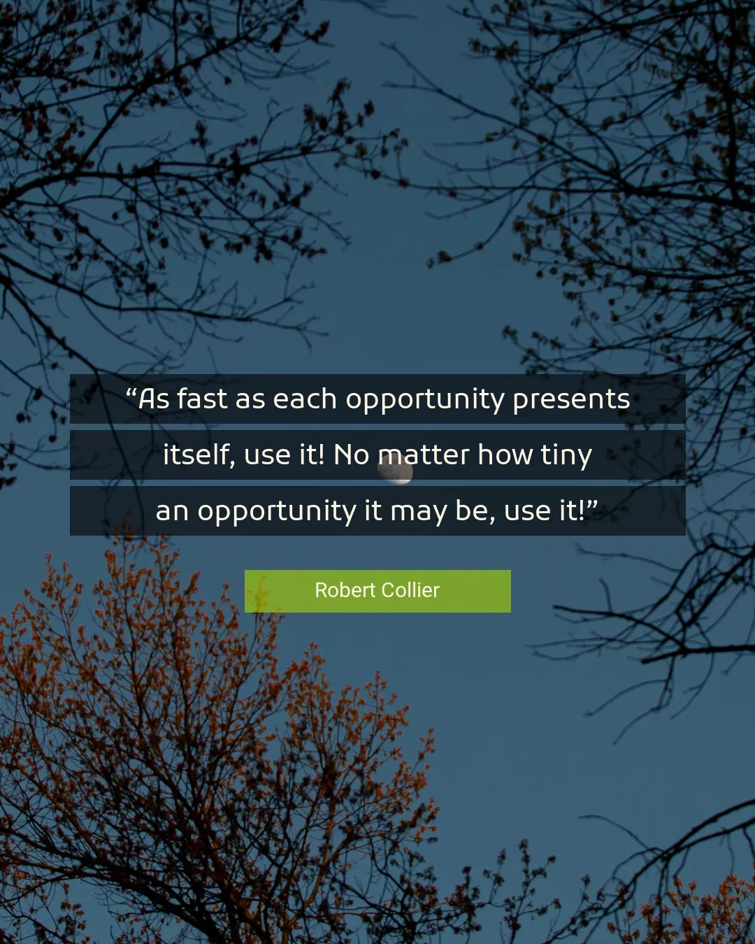 Quote About Opportunity By Robert Collier