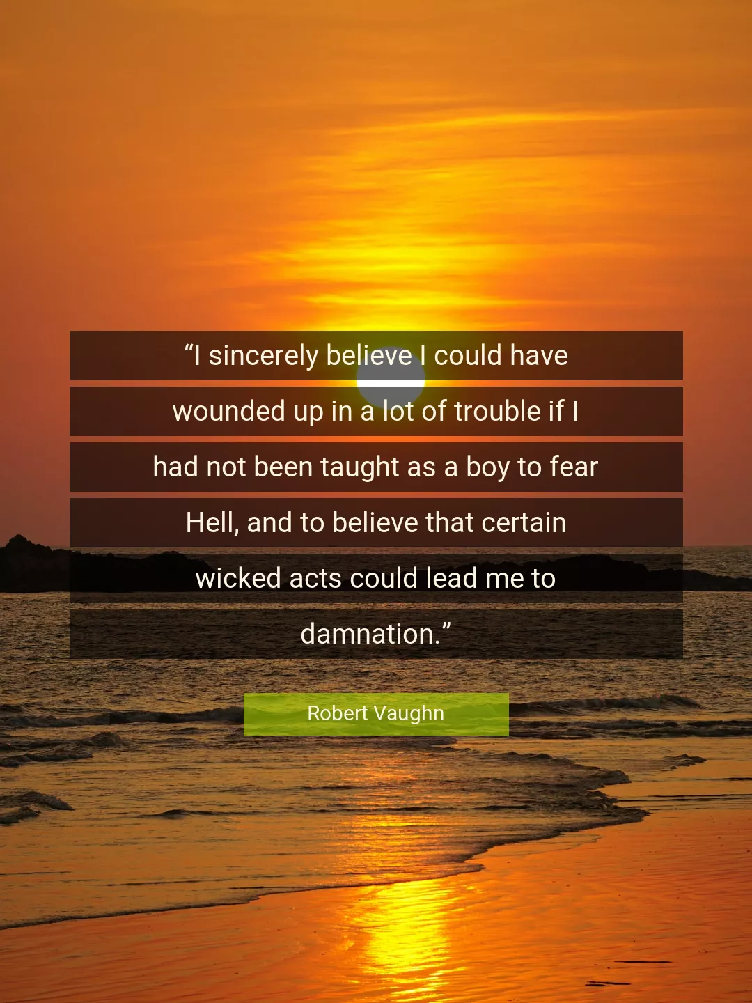 Quote About Me By Robert Vaughn