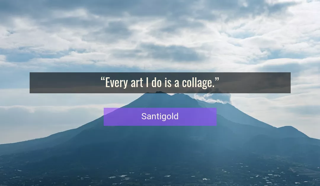 Quote About Art By Santigold