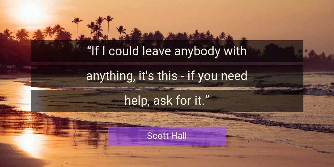 Quote About You By Scott Hall