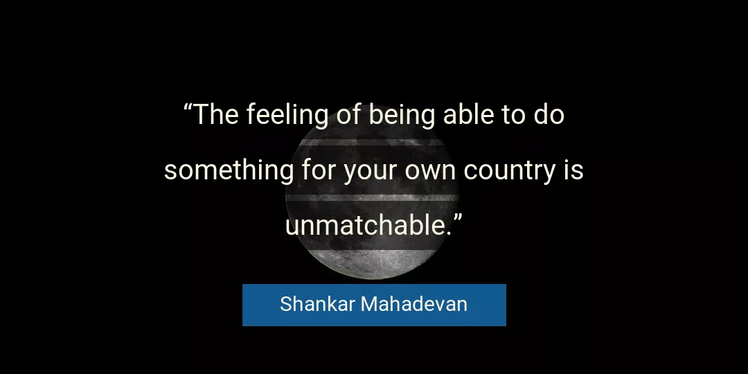 Quote About Your By Shankar Mahadevan