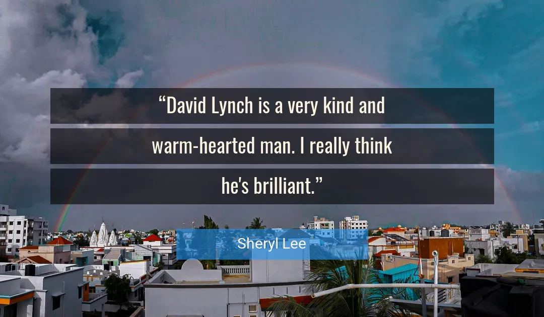 Quote About Man By Sheryl Lee