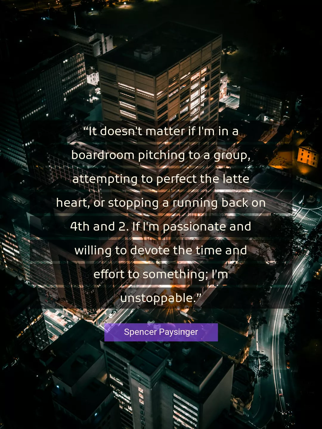 Quote About Time By Spencer Paysinger