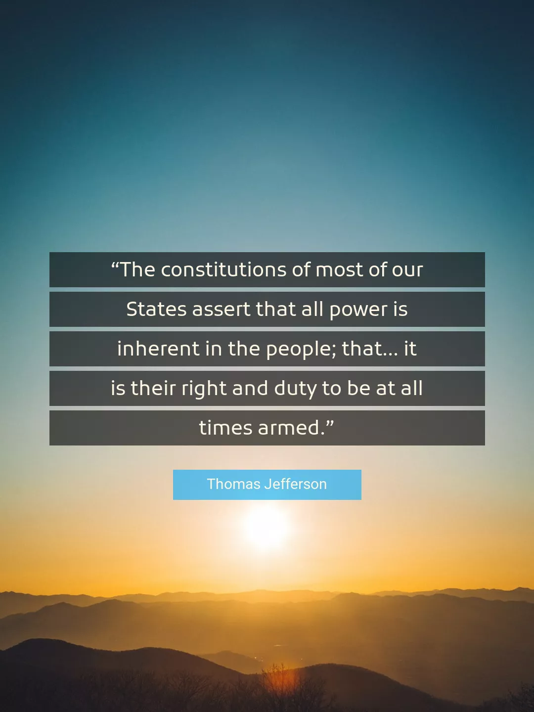 Quote About Power By Thomas Jefferson