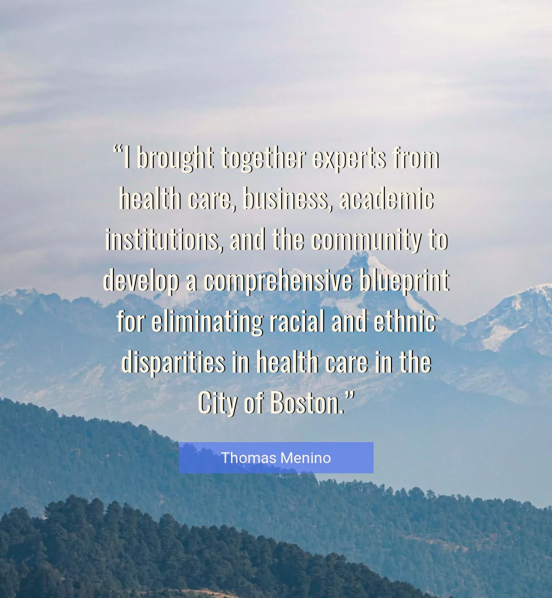 Quote About Health By Thomas Menino