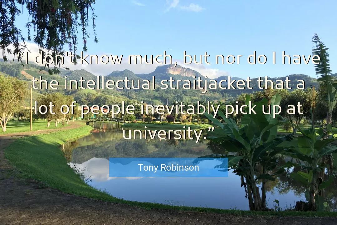 Quote About People By Tony Robinson
