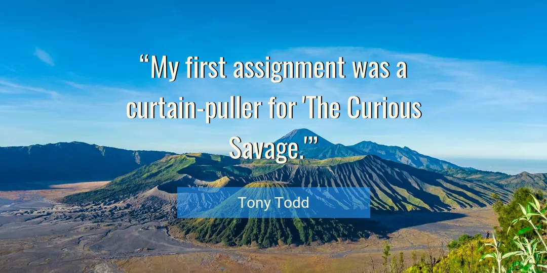 Quote About Curious By Tony Todd
