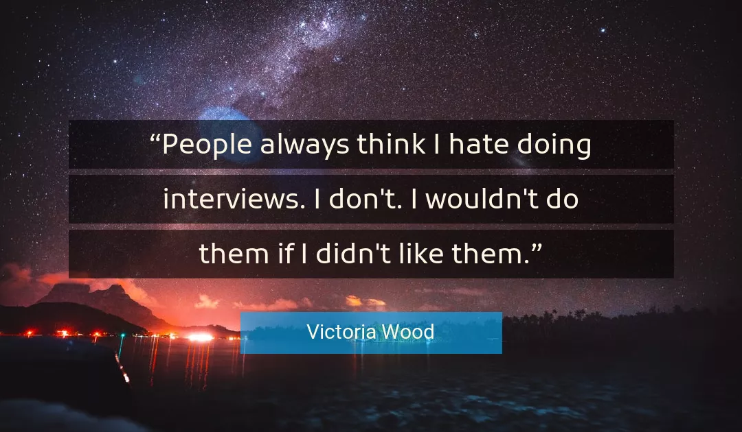 Quote About People By Victoria Wood
