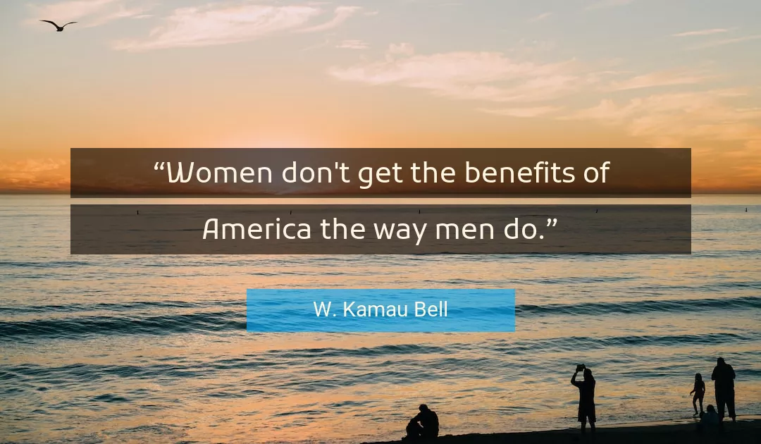 Quote About Women By W. Kamau Bell