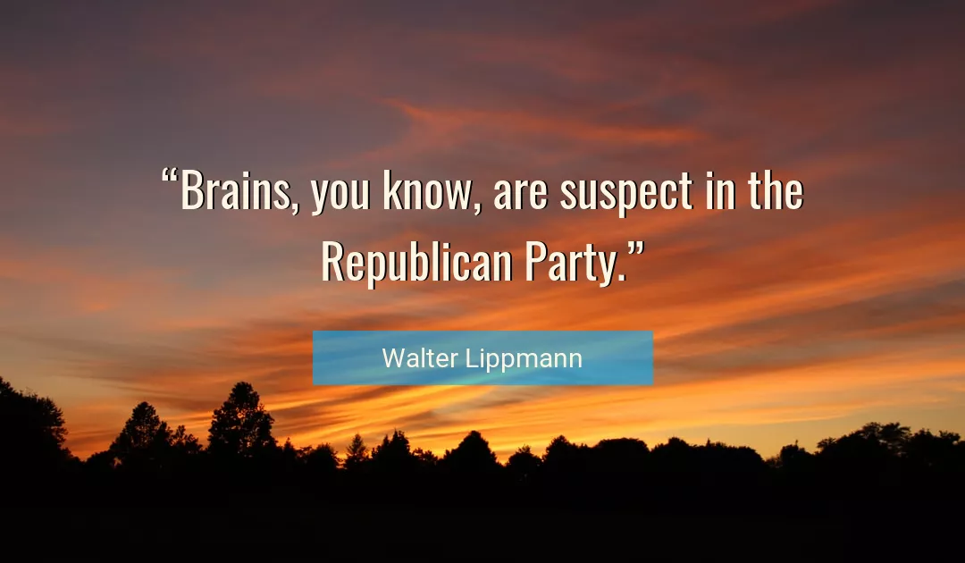 Quote About You By Walter Lippmann